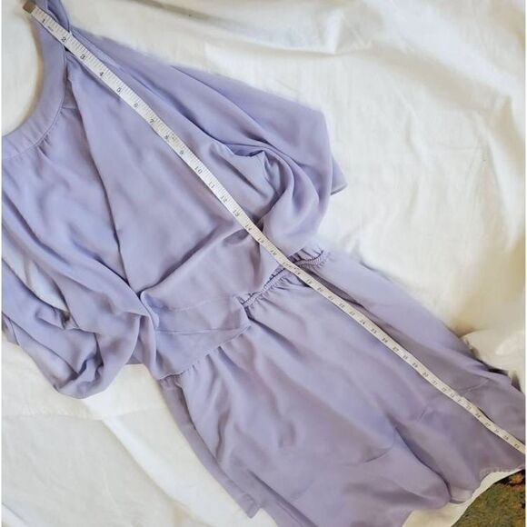Cupcakes & Cashmere Livia Lavender Chiffon Dress Size Large - Picture 8 of 11
